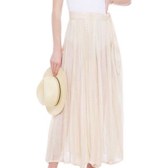 Sundress Sequined Gauze Maxi Skirt M/L
